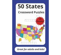 50 States Crossword Puzzles for adults and kids: Crossword Puzzles with Easy to Read Print about the 50 U.S. States, Geography, America and more | 6 x ... Gift for Traveling, Holidays, and Free Time