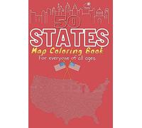 50 States map coloring activity book for everyone of all ages: All American states map mandala coloring book for days and weeks engaging ... Size 6x9" Easy to carry and lightweight.