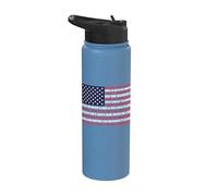 50 States USA Flag Stainless Steel Insulated Water Bottle