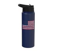 50 States USA Flag Stainless Steel Insulated Water Bottle