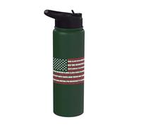 50 States USA Flag Stainless Steel Insulated Water Bottle