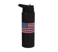 50 States USA Flag Stainless Steel Insulated Water Bottle
