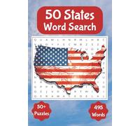 50 States Word Search: 50 States Word Search for Adults Seniors and Teens