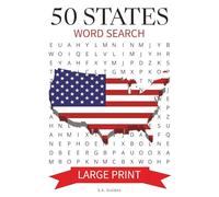 50 States Word Search Puzzle Book: Word Searches with Easy to Read Print about The 50 States, US Territories, and More. | 6x9 inches, 111 pages | 50+ ... Gift for Vacations, Holidays and Relaxing