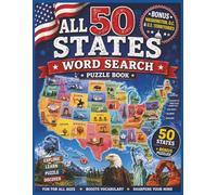 50 States Word Search: Word Searches With Easy to Read Print about the 50 States | 8.5x11 inches, 112 pages | 50+ Puzzles...Gift for Vacations, Holidays and Free Times