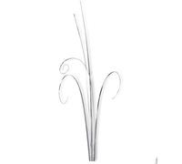 50 STRANDS SILVER BEAR GRASS LEAF ONION WEDDING CUPCAKES CAKE TOPPER