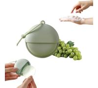 50 Tablets Paper Soap Sheets for Travel, Portable Hand Washing Soap Sheets with Rotatable Round Case, Dissolvable Mini Travel Hand Soaps, Pocket-Sized Disposable Soaps Paper for Camping (#C)