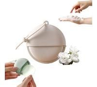 50 Tablets Paper Soap Sheets for Travel, Portable Hand Washing Soap Sheets with Rotatable Round Case, Dissolvable Mini Travel Hand Soaps, Pocket-Sized Disposable Soaps Paper for Camping (#B)