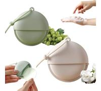 50 Tablets Paper Soap Sheets for Travel, Portable Hand Washing Soap Sheets with Rotatable Round Case, Dissolvable Mini Travel Hand Soaps, Pocket-Sized Disposable Soaps Paper for Camping (#BC)