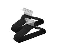 50 Velvet Hangers Set, Black / 50