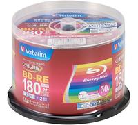 50 Verbatim Blank Blu-ray Discs 25GB 2x BD-RE bluray VBE130NP50SV1 Spindle