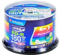 50 Verbatim Blank Blu-ray Discs 25GB 6x BD-R bluray VBR130RP50V4 Spindle