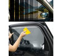 50% VLT Car Window Tint Solar Film 10 Metre Roll - Professional Self-Adhesive Auto & Home Glass | Limo Black Privacy + High UV Block | Includes Installation Tool Kit