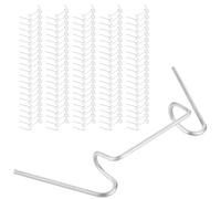 100x W Clips for Greenhouse Glass - Galvanised Spring Clips for Glazing Panels and Overlaps | Window Glazing Clips, Greenhouse Accessories, Fittings and Spares
