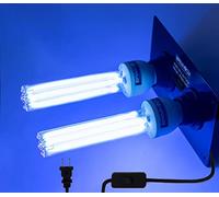 50 Watts(2x25W Bulb) Air Purifier for Whole House Duct Uv Light Sanitizer Hvac Ac Germicidal Filter UV-C Air Cleaner