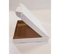 50-WHITE C5 A5 SIZE BOX 160x230x22mm RM LARGE LETTER POSTAL CARDBOARD PIP