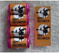 50 Wicked Witch Happy Halloween MINI Love Hearts Sweets - Orange