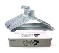 50 Wire Hangers - White Metal Hangers in Bulk - 18 Inch Thin Standard Dry Cleaner Coated Steel