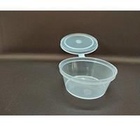 50 X 1 oz (30ml Approx) Plastic Hinged Lid Deli/Sauce Pot