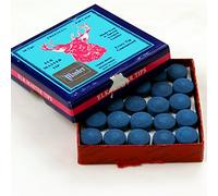 50 x 12mm Tweeten ELKMASTER Leather Snooker Pool Cue Tips (full box)