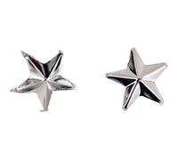 50 x 15mm Star Nail Head Punk Studs Silver Hand Pressed DIY Leathercraft Goth Spikes Decorative Star Shaped Studs by Wedding Décor