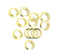50 x 20mm Gold Eyelets with Washers for Banners and Leather Crafts - Grommets for Adding Ribbons, Lacing and Fabric in Art and Sewing Projects - Ideal for Bags, Clothing and Scrapbooking