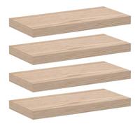 (50 x 23.5 x 4 cm/ 4 pcs) vidaXL Floating Shelves Wall Shelf Display Storage Shelf Rack Engineered Wood