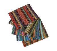 50 x 40 cm 5pcs Fat Quarters Cotton Fabric, Ethnic Pattern Squares, Floral Patchwork, Pre-Cut Quilting Cloth, Printed Bundles for Sewing DIY Face Protectors Crafting (1)