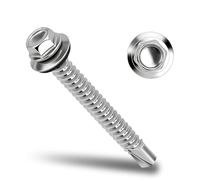 50 x 50mm Trapezoidal Sheet Metal Screws Drilling Screws 304 Stainless | 304 stainless steel plumber screws with hexagonal head and EPDM sealing washer for sheet roofs, corrugated panels and