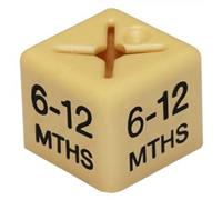 50 x 6-12 MONTHS SIZE CUBE GARMENT CLOTHES MARKER SIZE NUMBER PACK OF 50 EACH SIZE 6-12 MONTHS