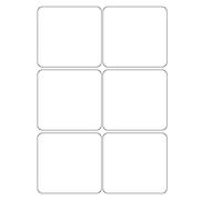 50 x 6 Labels per Sheet, A4 White Self Adhesive Address Shipping Mailing Labels, Sticky Back Printing Sticker, Laser/Inkjet Printers and Copier Size 99.1mm x93.1mm,