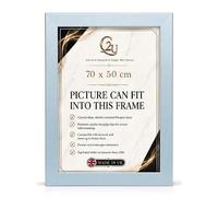 50 x 70 cm |(500x700) mm Silver Wooden Effect Picture Frame - Wall Mountable | Photo/Poster Frame | Perfect frame for framing jigsaw puzzles.