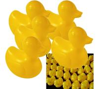 50 x 7cm YELLOW PLASTIC DUCKS CHARITY FUNDRAISING DOG PET TOYS PARTY BAG GIFT