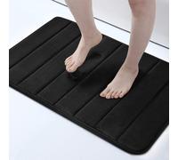 (50 x 80 cm, Black) Non Slip Shower Bath Mats Memory Foam Bathroom Rug