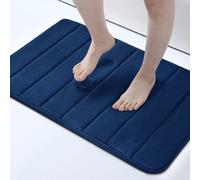 (50 x 80 cm, Navy) Non Slip Shower Bath Mats Memory Foam Bathroom Rug