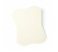 50 X A4 Off-White/Ivory Smooth Silk Cardstock 250 GSM - Premium Cards for Wedding Invitations, Crafts & Covers