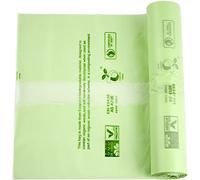 50 x Alina 6L Compostable Kitchen Caddy Bin Liner/Food Waste Bin Bag/Biodegradable Green 6 Litre Starch Sack