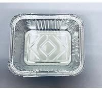 50 X Aluminium FOIL Food Takeaway CONTAINERS Trays + LIDS No2 by G&S PACKING UK LTD