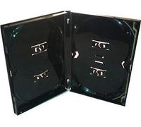 50 x Amaray Multi 4 DVD Case - 4 Way Multibox in Black to hold 4 discs