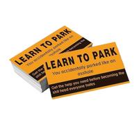 50 x Bad Parking Cards - Funny Parking Tickets for Parking Lots, Humorous Park Notes, Paper Prank Violations, Novelty Warning Cards for Responsible Drivers, Gift Car Owners