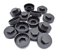 50 x Black HEX TEK 16mm 5/16" Push ON Corrugated Roofing & CLADDING Screw CAPS