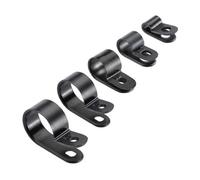 50 X Black Nylon 4.8mm P Clips For Conduit, Cable, Tubing & Sleeving