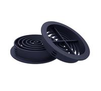 50 X Blue/black Plastic 70mm Round Soffit Air Vents/push In Roof Disc