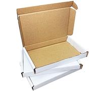 50 x C4 Strong White Packing Single Wall Die Cut Boxes (332x245x22mm)