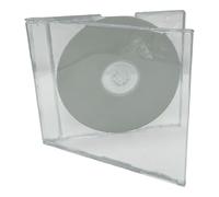 50 x Clear Maxi Single CD Jewel Cases - Slim 6mm Spine Replacement Disc Cases Durable Storage Boxes for Music CDs, DVDs, Data Discs & Media Collection