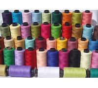 50 x Cotton Sewing Thread Large Spools 100% Pure Premium Quality Cotton Threads, 400 Yards Each All Purpose Threads 50 Colours + 10 Free X 1000 Meters SPOOLS