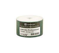 50 x Dragon Trading Ritek CD-R Professional Grade White Inkjet Printable Discs - 80 Min / 700MB Blank Media for Recording & Printing