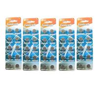 50 x Eunicell AG13 LR44 Alkaline 1.5v Button Cell Batteries in Separate Blister Packaging