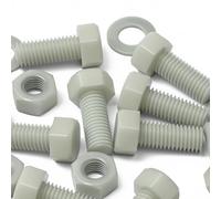 50 x Glass Filled Reinforced Nylon Hex Head M8 x 20 mm, Plastic Nuts, Bolts & Washers