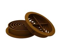 Manthorpe 50 x Golden Oak, Tan Plastic 70mm Round Soffit Air Vents, Push in Roof Disc